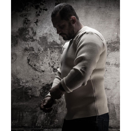 COMMANDO Sweater Natural Ecru - Fleurs de Bagne
