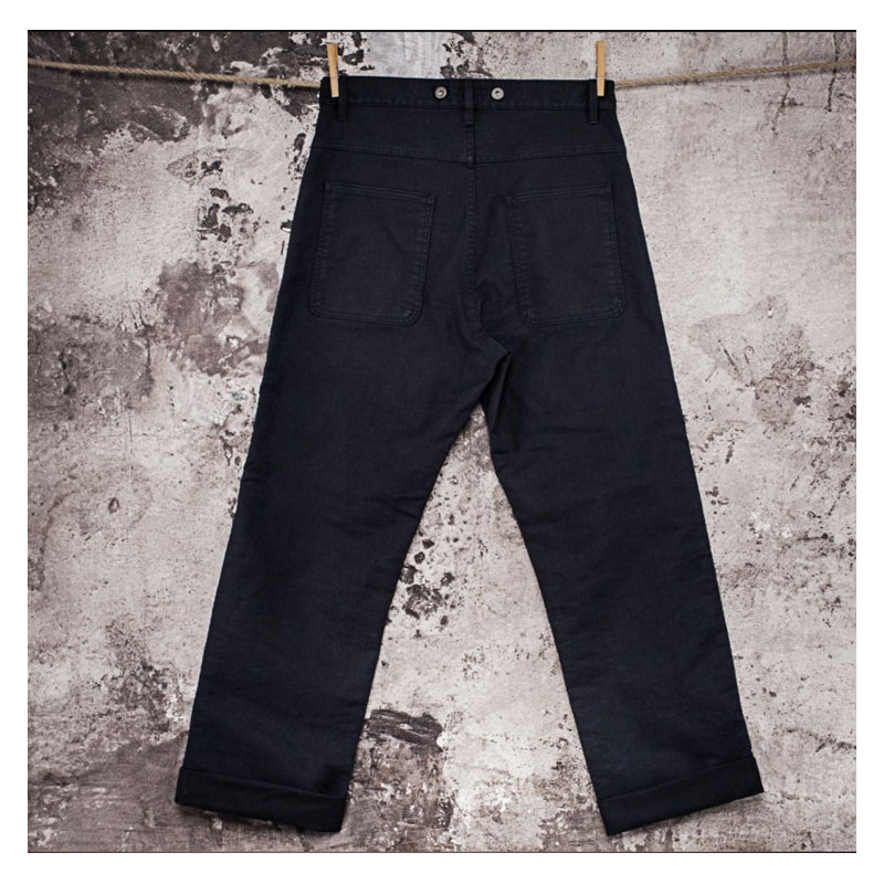 The Black Moleskin Penitentiary Trousers -...