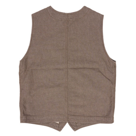 1937 Roamer Vest HBT brown - Pike Brothers