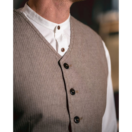 Weste 1905 Hauler Vest HBT brown - Pike Brothers