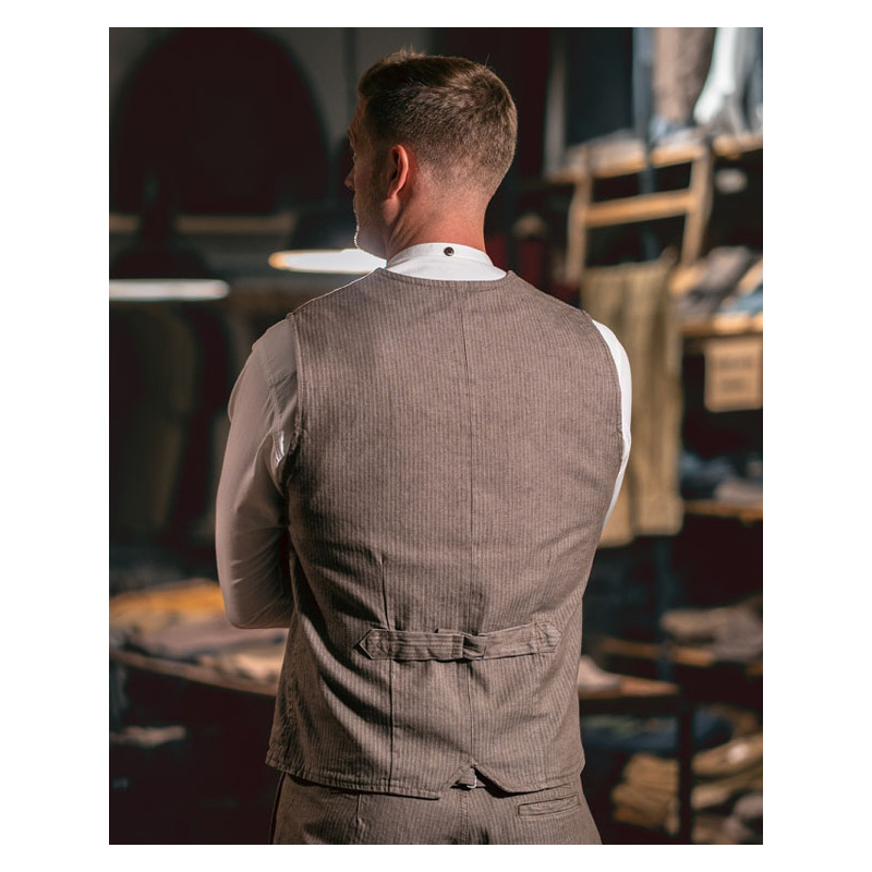 1905 Hauler Vest HBT brown - Pike Brothers