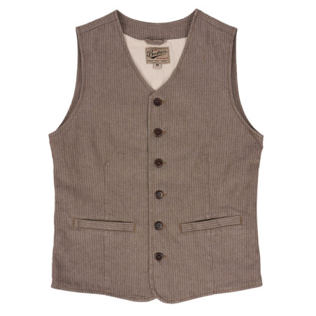 Weste 1905 Hauler Vest HBT brown - Pike Brothers
