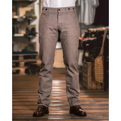 Hose 1947 Harvester Trousers HBT brown - Pike Brothers 2