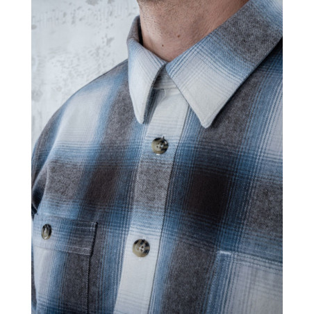 1937 Roamer Shirt Danville blue - Pike Brothers