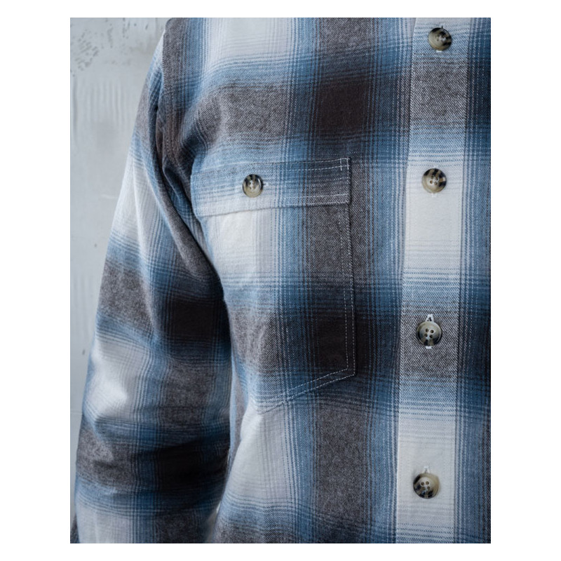 1937 Roamer Shirt Danville blue - Pike Brothers