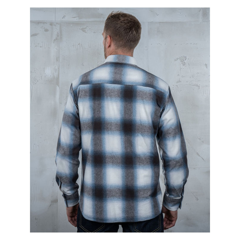 1937 Roamer Shirt Danville blue - Pike Brothers