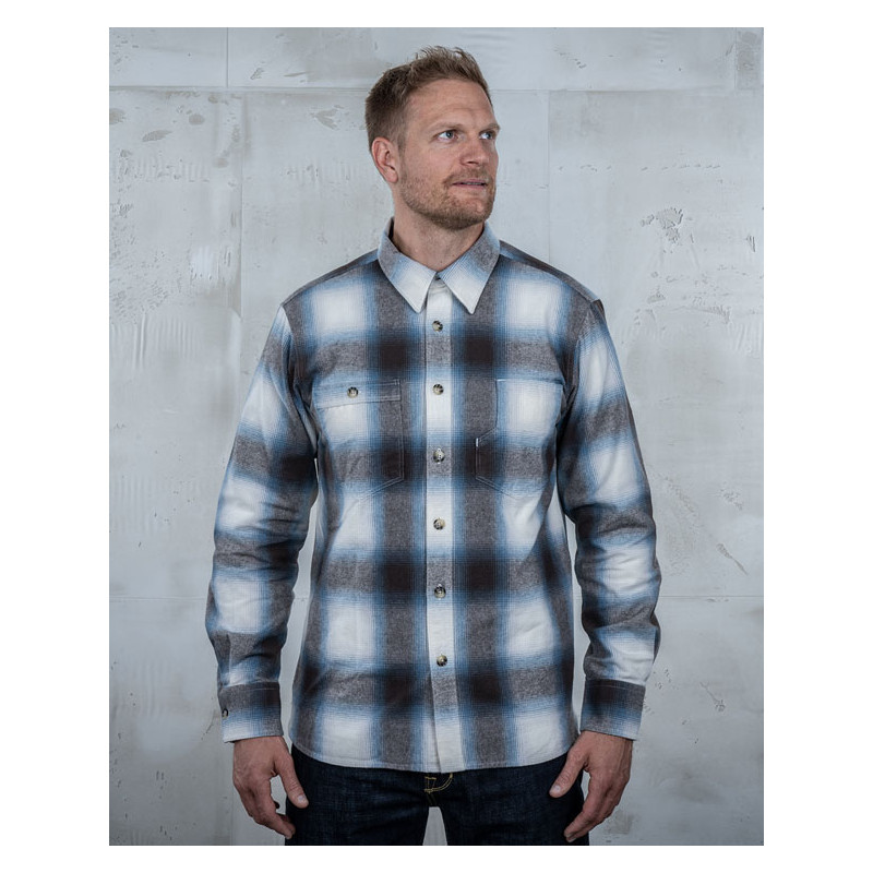 1937 Roamer Shirt Danville blue - Pike Brothers
