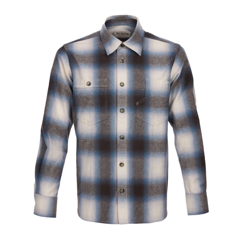 1937 Roamer Shirt Danville blue - Pike Brothers
