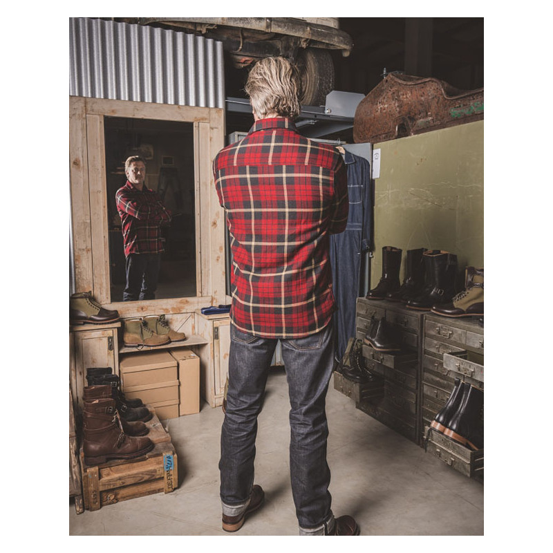 1943 CPO Shirt Halifax Red - Pike Brothers