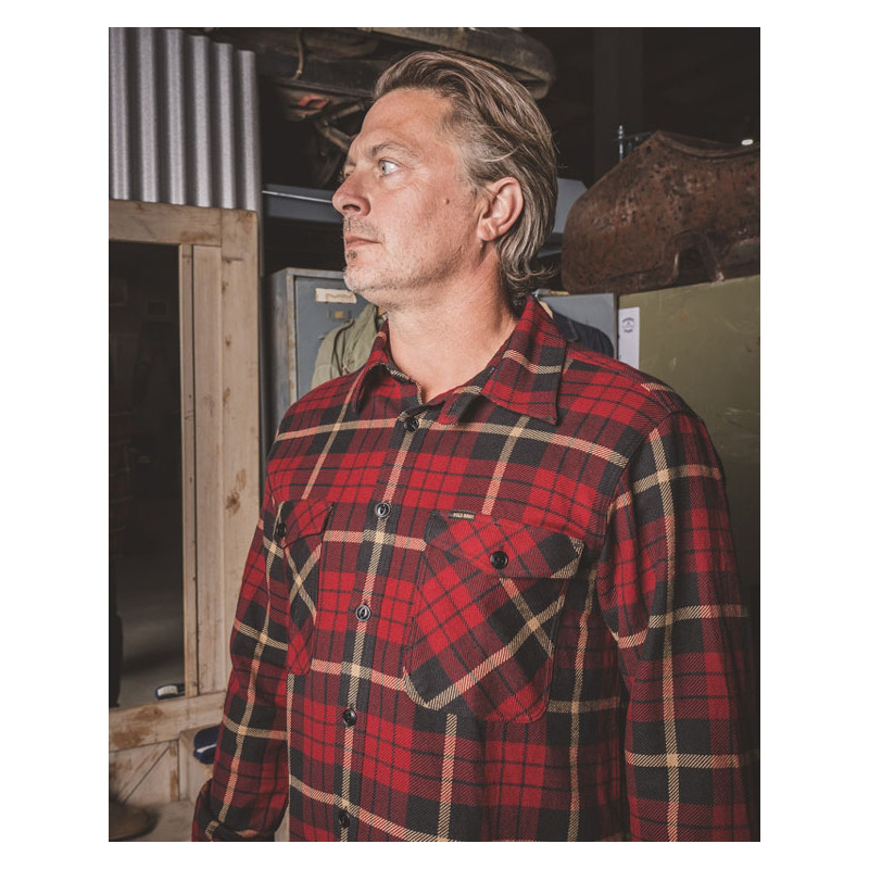Hemd 1943 CPO Shirt Halifax Red - Pike Brothers