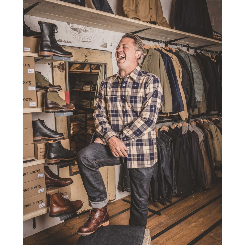 Hemd 1937 Roamer Shirt blue flannel - Pike...