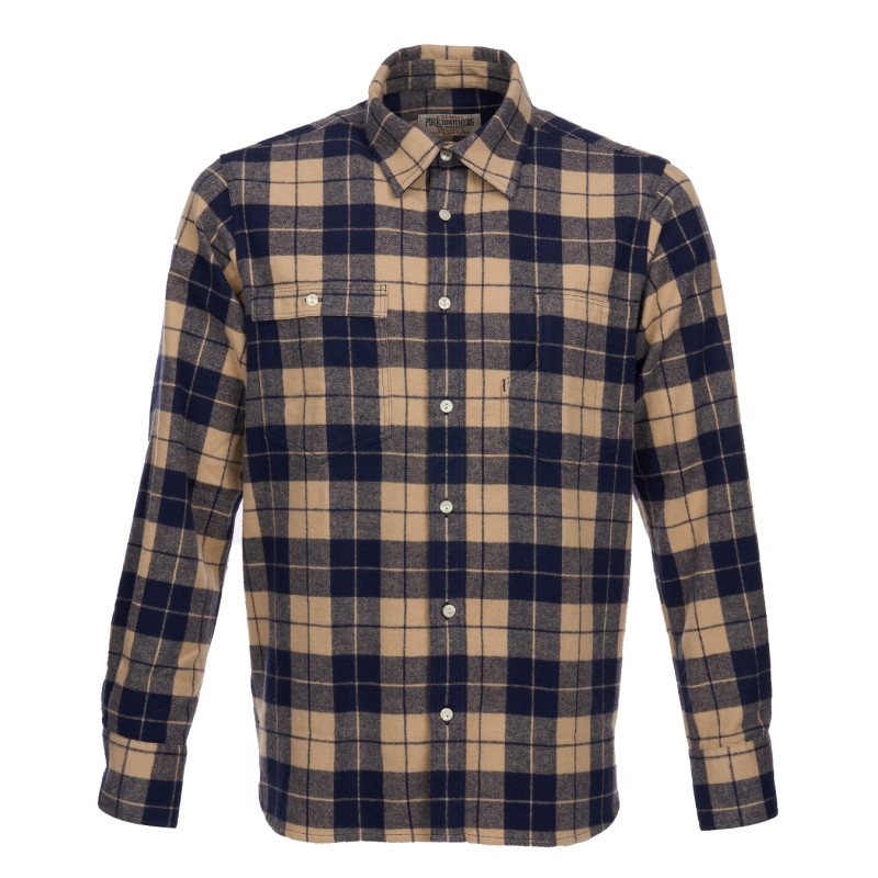 Hemd 1937 Roamer Shirt blue flannel - Pike...