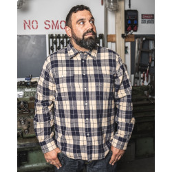 1937 Roamer Shirt blue flannel - Pike Brothers 2
