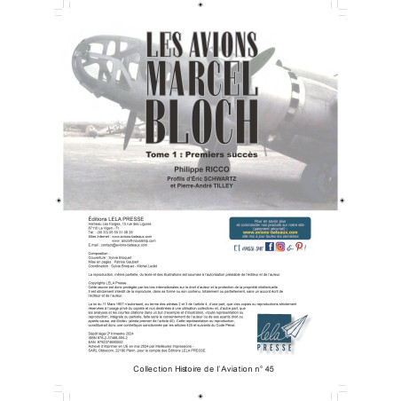 LES AVIONS MARCEL BLOCH - Tome 1 : Premiers succès
