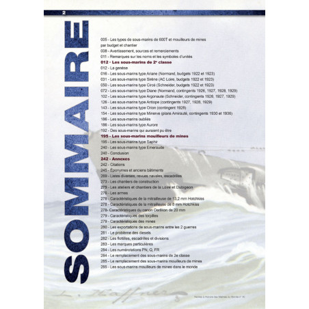 Les Sous-marins de 2e Classe et les mouilleurs de mines de la Marine Nationale 1922-1945
