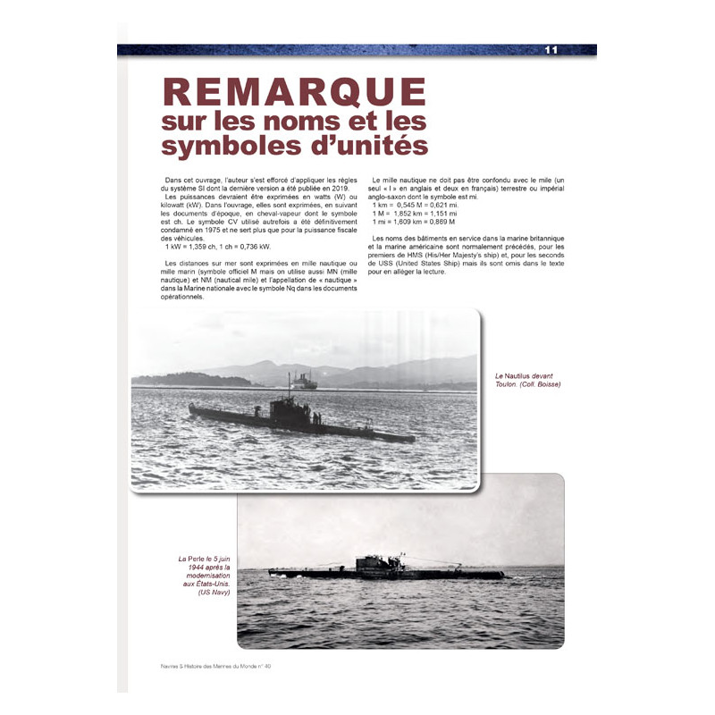 Les Sous-marins de 2e Classe et les mouilleurs...