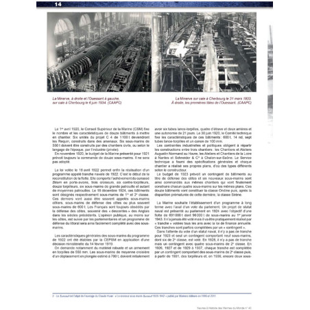 Les Sous-marins de 2e Classe et les mouilleurs de mines de la Marine Nationale 1922-1945