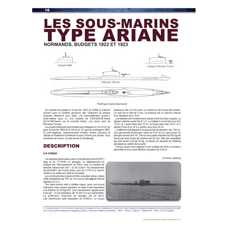 Les Sous-marins de 2e Classe et les mouilleurs...