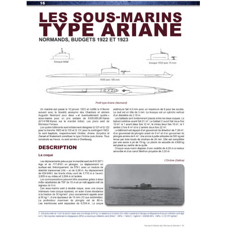 Les Sous-marins de 2e Classe et les mouilleurs de mines de la Marine Nationale 1922-1945