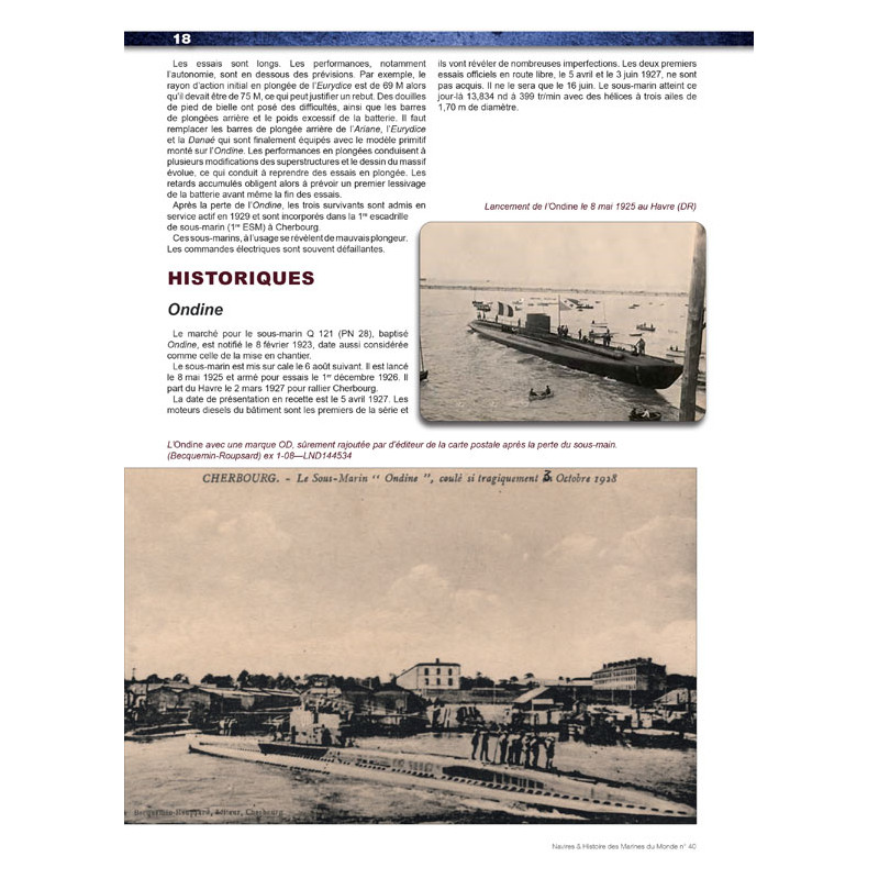 Les Sous-marins de 2e Classe et les mouilleurs...