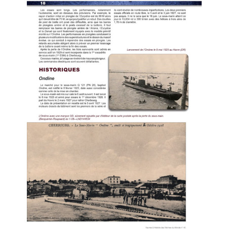 De onderzeeboten van de 2e klasse en de mijnleggers van de Marine Nationale 1922-1945
