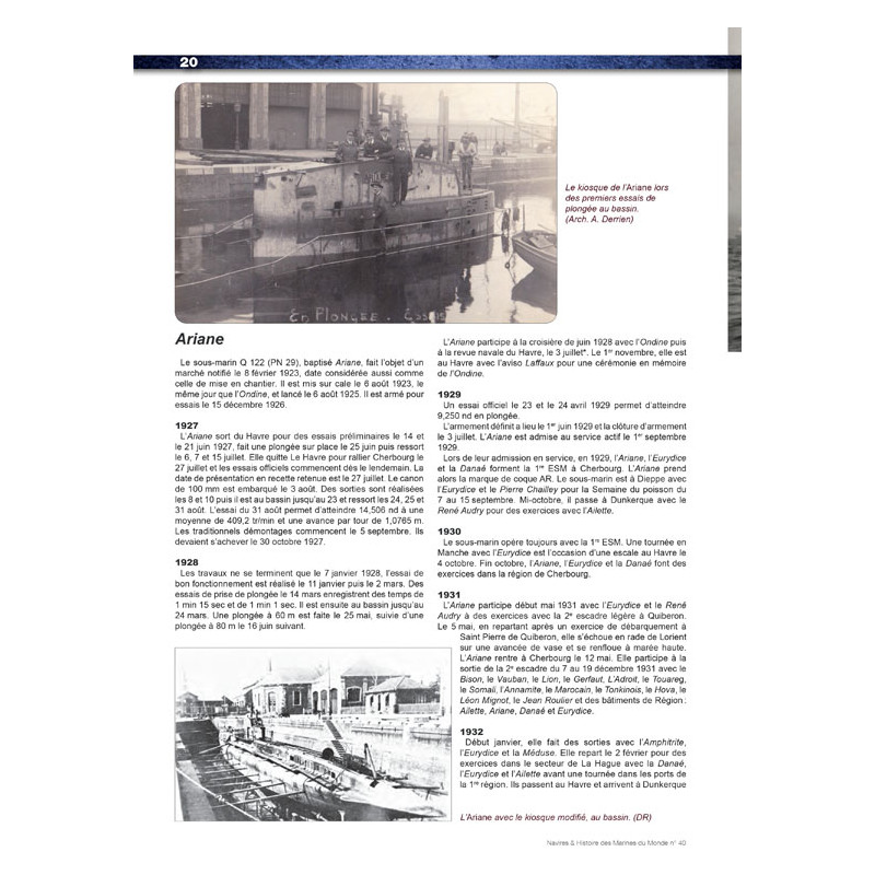 Les Sous-marins de 2e Classe et les mouilleurs...