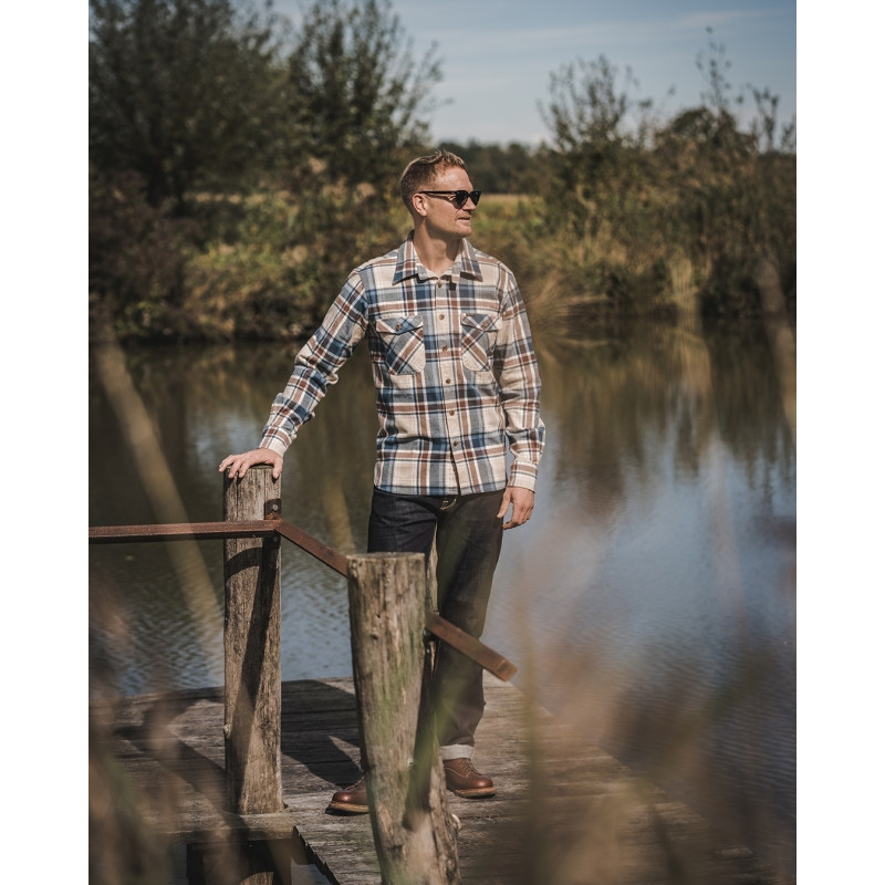 Chemise 1943 CPO Shirt Nebraska Blue- Pike...