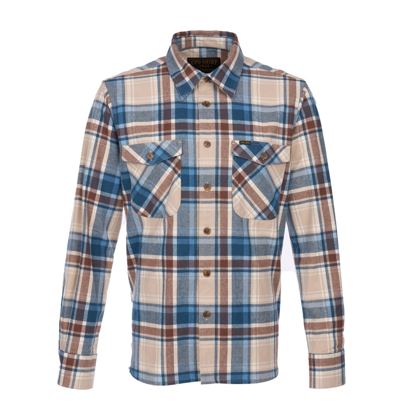 Chemise 1943 CPO Shirt Nebraska Blue- Pike...