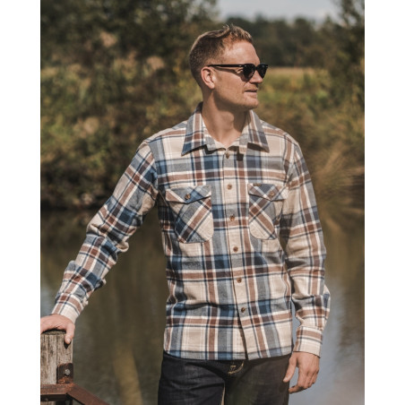 Chemise 1943 CPO Shirt Nebraska Blue- Pike Brothers