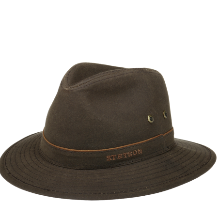 Traveller Waxed Cotton Hat - Stetson