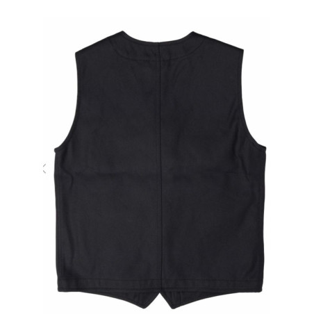 Retro Gilet 520 g/m2 1937 Roamer Vest Elephant Skin black - Pike Brothers