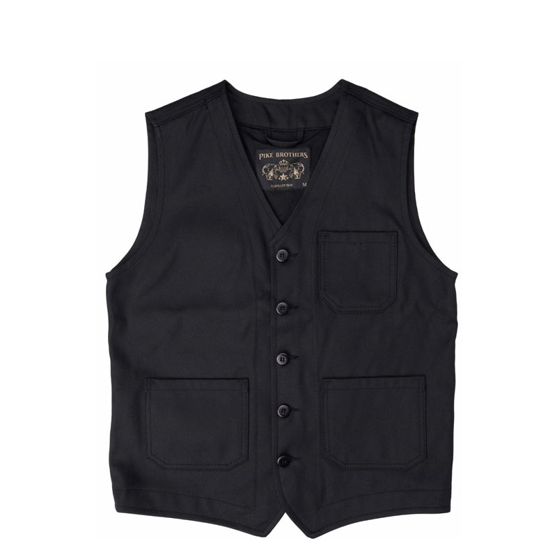 1937 Roamer Vest Elephant Skin black 520 g/m² -...