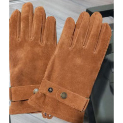 Handschoenen Cowskin Omgekeerd Leer Cognac - Stetson