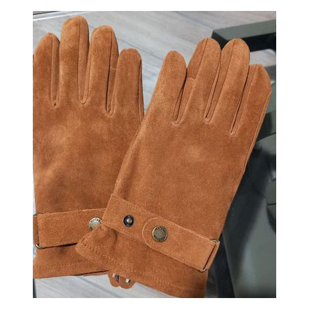 Cowskin Reversed Leather Gloves Cognac – Stetson