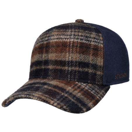 American Wool Cap - Trucker Cap Wool Check - Stetson
