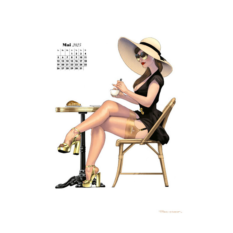 PIN-UP CALENDAR 2025 - Romain Hugault