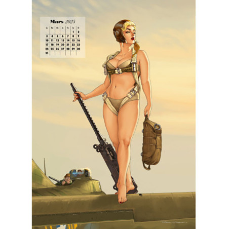 KALENDER PIN-UP 2025 – Romain Hugault