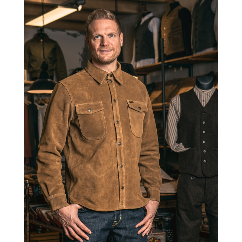 Chemise 1943 CPO Shirt Mulholland brown- Pike...
