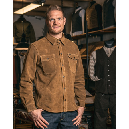 Chemise 1943 CPO Shirt Mulholland brown- Pike Brothers