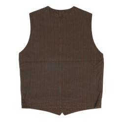 Retro-Weste 1937 Roamer Vest hickory stripe brown – Pike... 2