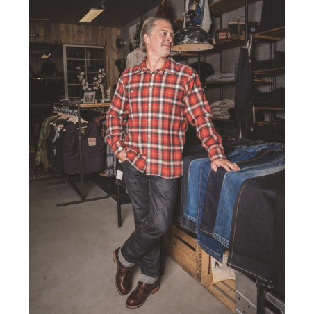 1937 Roamer Shirt Red Flannel - Pike Brothers