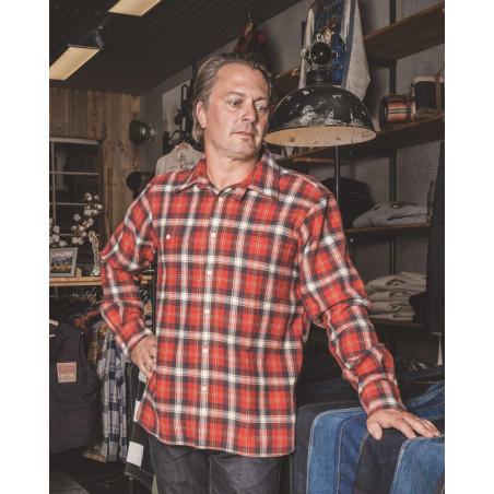 Hemd 1937 Roamer Shirt red flannel – Pike Brothers