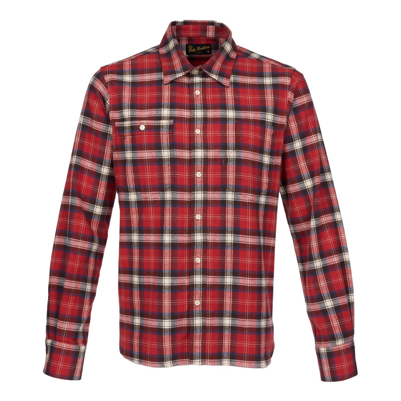 1937 Roamer Shirt Red Flannel - Pike Brothers