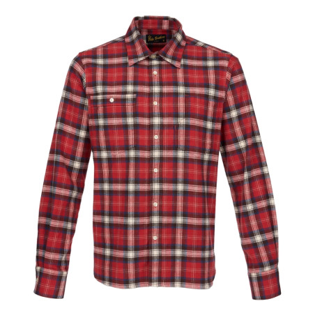 Overhemd 1937 Roamer Shirt red flannel - Pike Brothers