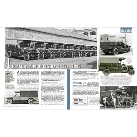 ALLE MILITÄRISCHEN LATIL 1914–1940 - BD. 1. LASTWAGEN UND STRASSENZUGMASCHINEN - Collection Vauvillier
