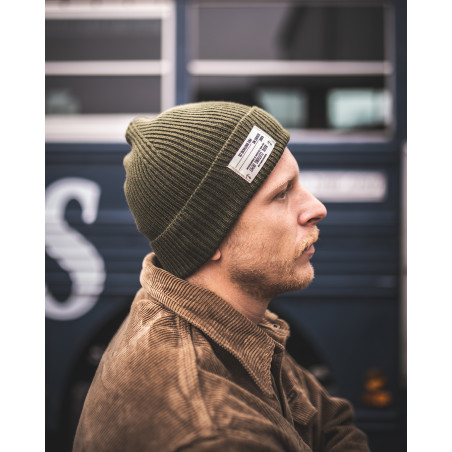 Bonnet Navy 100% laine Olive Merinos - 1944 USN Watch Cap olive - Pike Brothers