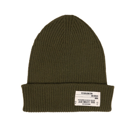 Bonnet Navy 100% laine Olive Merinos - 1944 USN Watch Cap olive - Pike Brothers