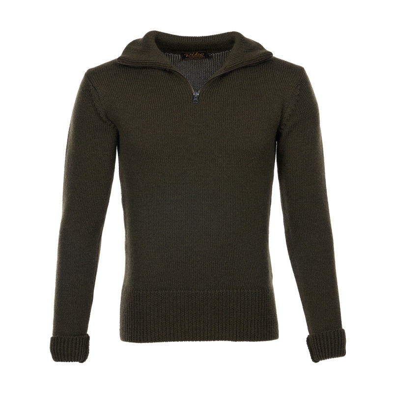 Pull col montant - 1948 Troyer army green -...
