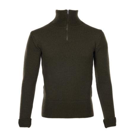 Pullover Stehkragen - 1948 Troyer army green - Pike Brothers
