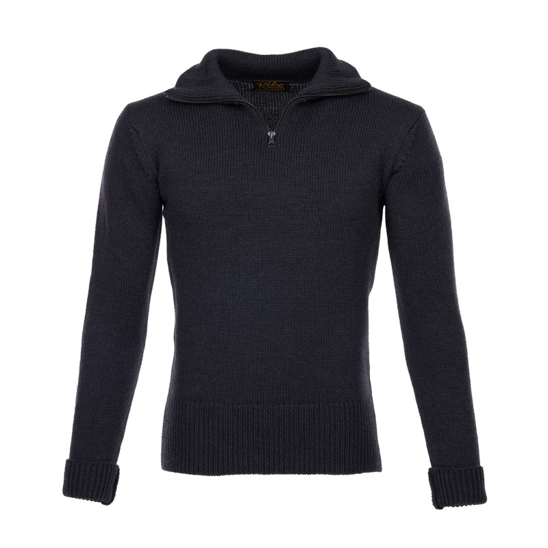 Pullover Stehkragen 1948 Troyer anthrazit -...